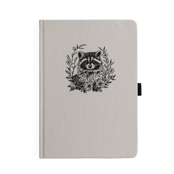 Radiant Raccoon A5 Lined Hardcover Notebook