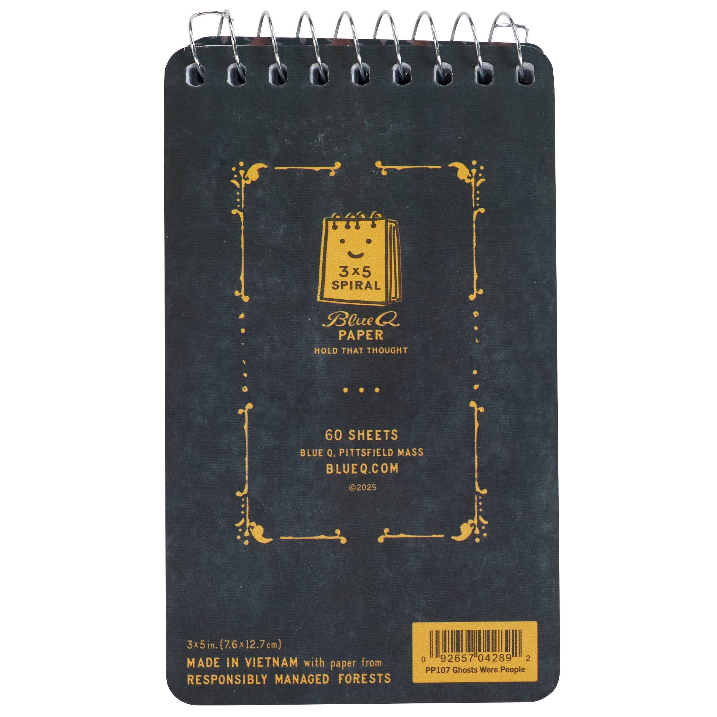 Ghosts Were People Spiral Pocket Notepad