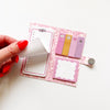 Pink Compy Book Sticky Note Keeper