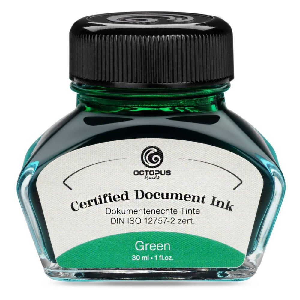 Green Certified Document Fountain Pen Ink