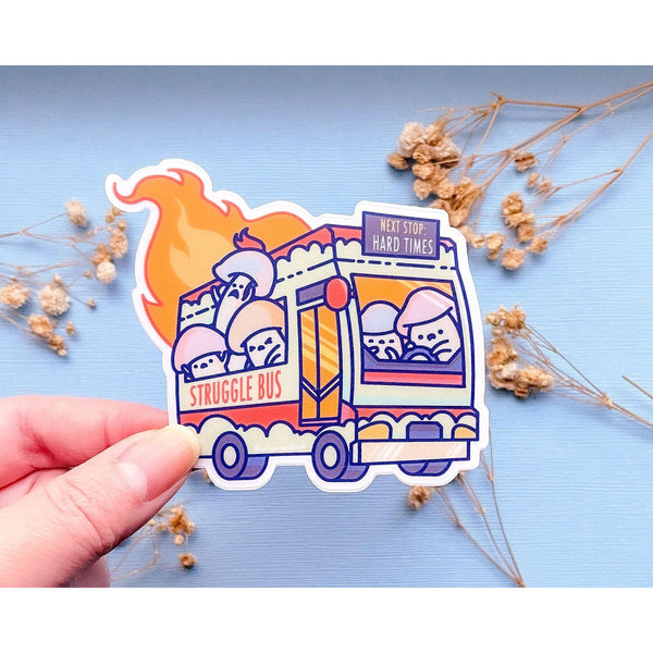 Struggle Bus Clear Vinyl Sticker