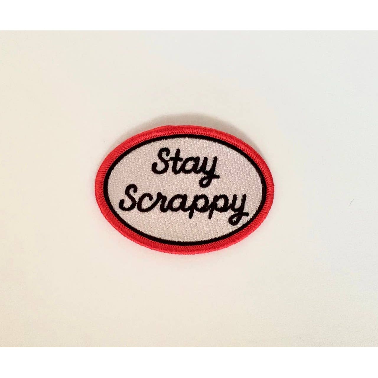 Stay Scrappy Embroidered Iron On Patch