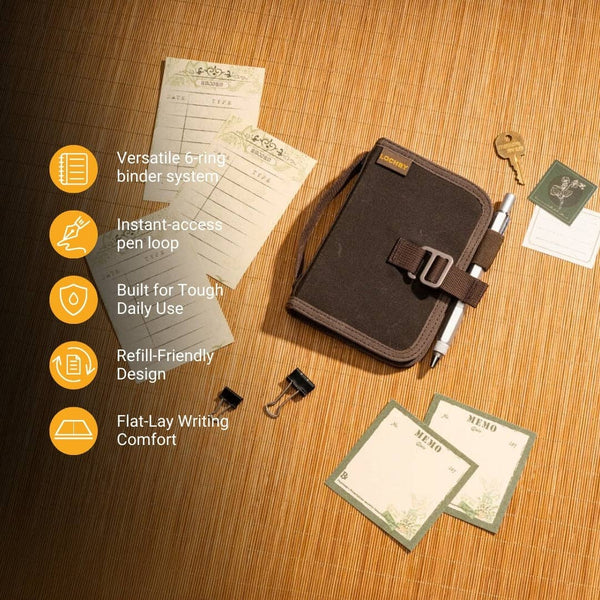 Field Binder A7 6-Ring Travel Journal