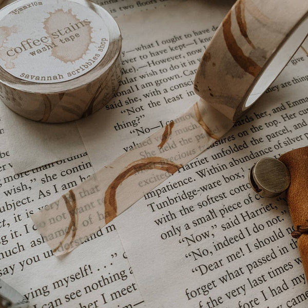 Coffee Stains Washi Tape