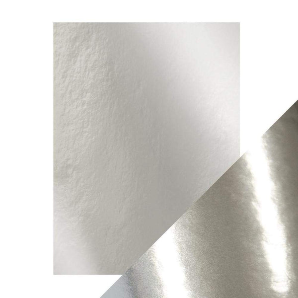 Silver Mirror Glossy Cardstock | 8.5x11 {5/pk}