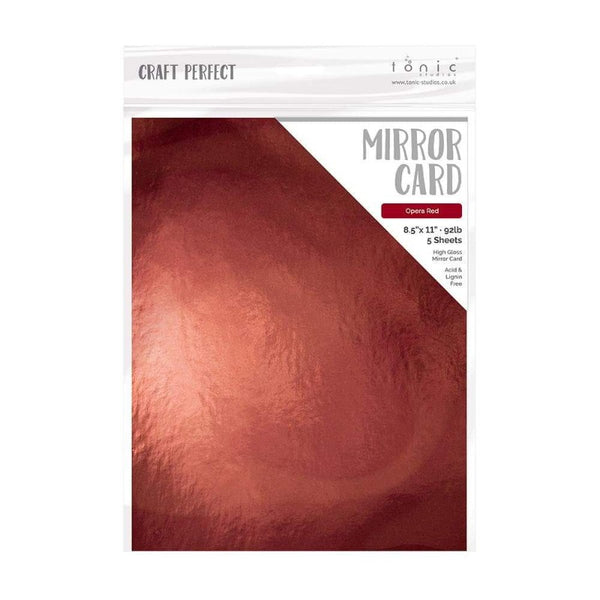 Opera Red Mirror Glossy Cardstock