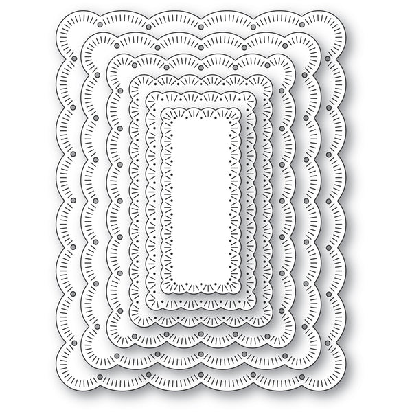 Fringed Scalloped Nesting Frames Die Set