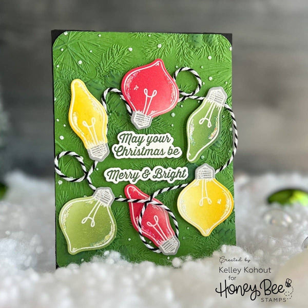 Christmas Lights Coordinating Die Set | Vintage Gift Card Box Add-On {Retired}