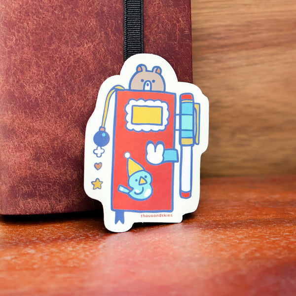 Weekly Journal Holographic Vinyl Sticker