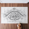 Gothique Script | 24x36 Screen-Printed Canvas