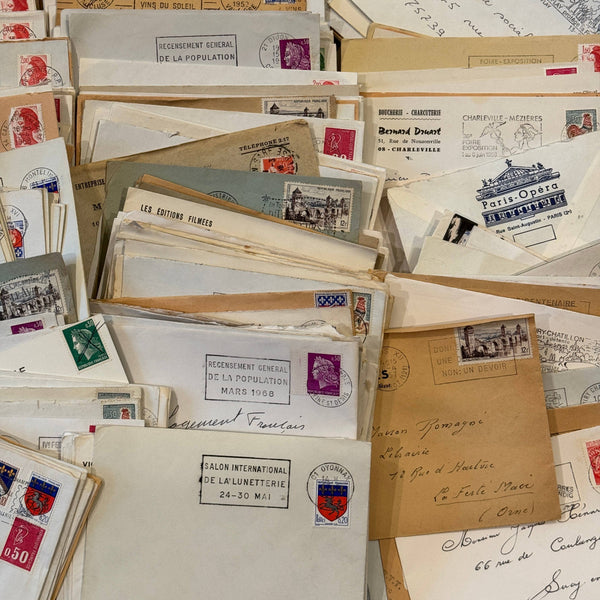 Vintage French Ephemera Envelope Bundles