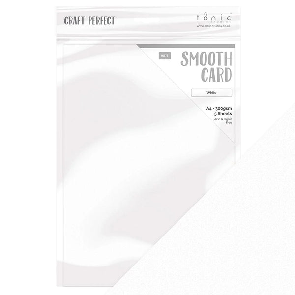 White Smooth Cardstock | A4 {5/pk}