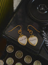 Pride & Prejudice Heart Locket Earrings