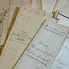 Original Antique French Cream Document Folders