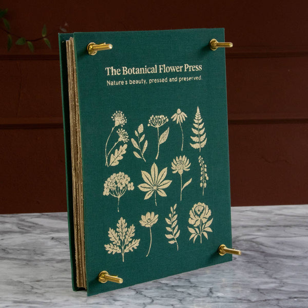 {coming soon: mid-December} The Botanical Flower Press w/ Linen Cover & Gold Foil
