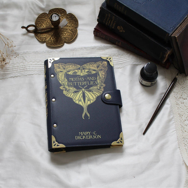 Moths and Butterflies A5 Refillable 6-Ring Binder Notebook