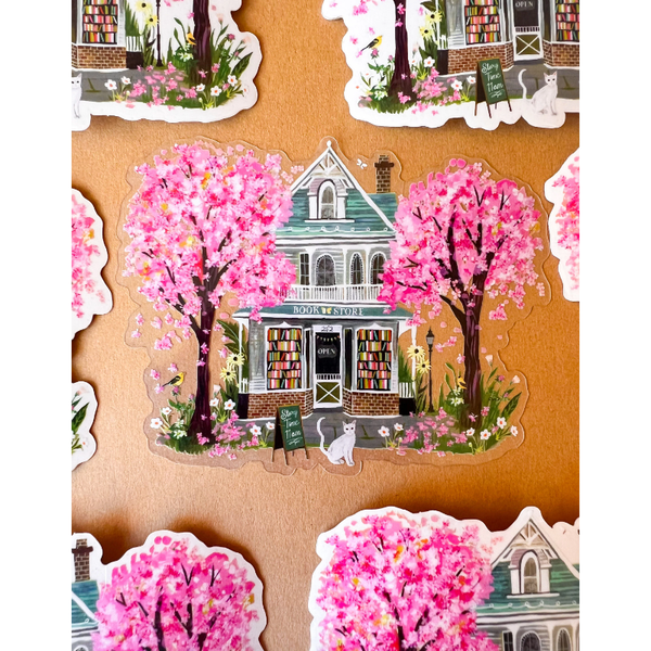 Bookstore Clear Sticker