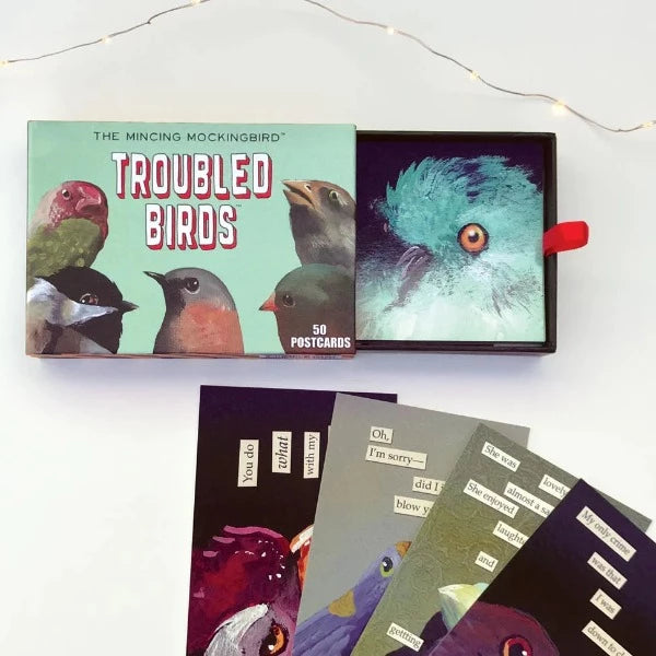 Cartes postales Troubled Birds {ensemble de 50}