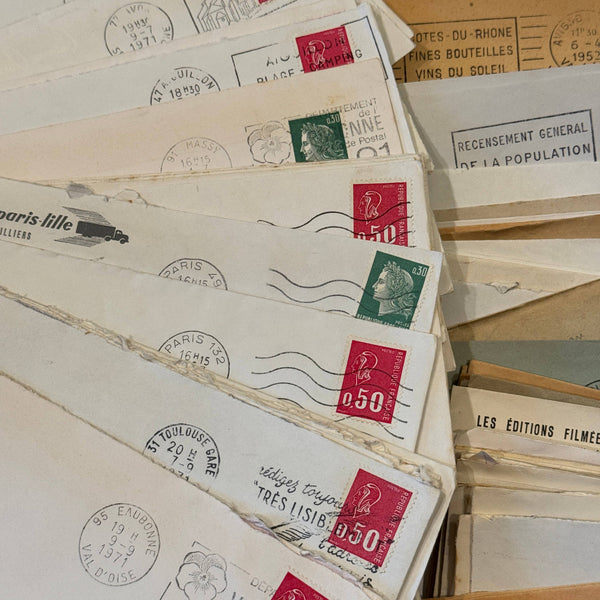 Vintage French Ephemera Envelope Bundles