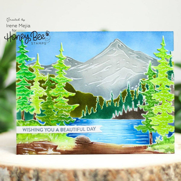 At The Lake 6x6 Layering Stencils