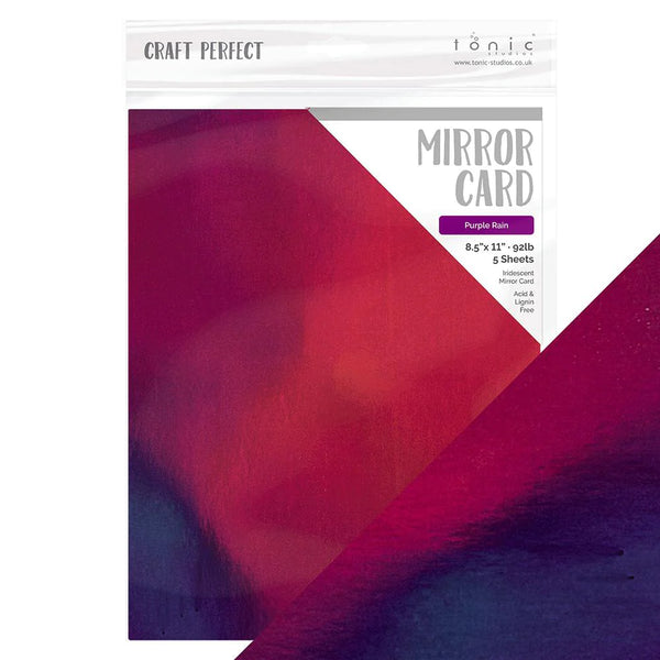 Purple Rain Mirror Iridescent Cardstock | 8.5x11 {5/pk}