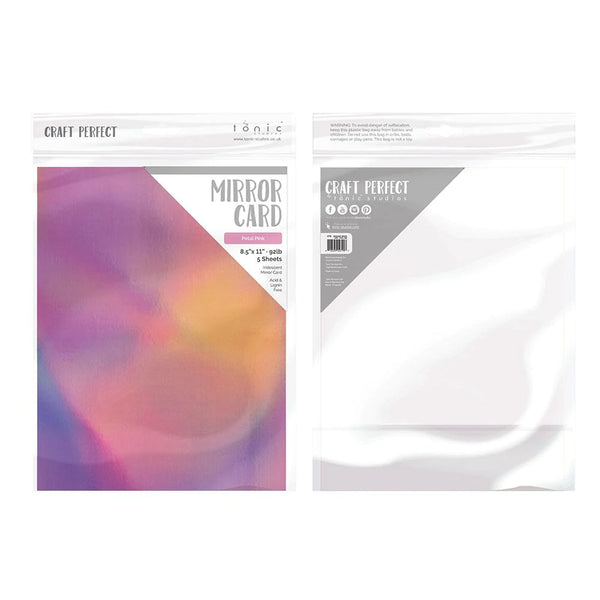 Petal Pink Mirror Iridescent Cardstock | 8.5x11 {5/pk}
