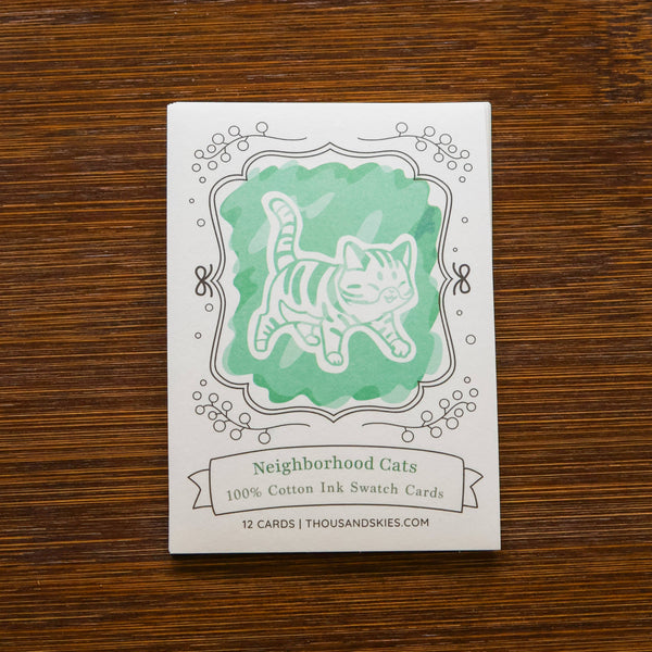 Neighborhood Cats Ink Swatching Cards