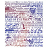 Land Of The Free 5x6 Rubber Cling Stamp Set