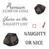 Naughty List 3" x 4" Clear Stamp Set | Vintage Gift Card Box Add-On {Retired}