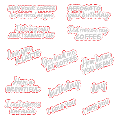 You Had Me At Coffee Coordinating Die Set