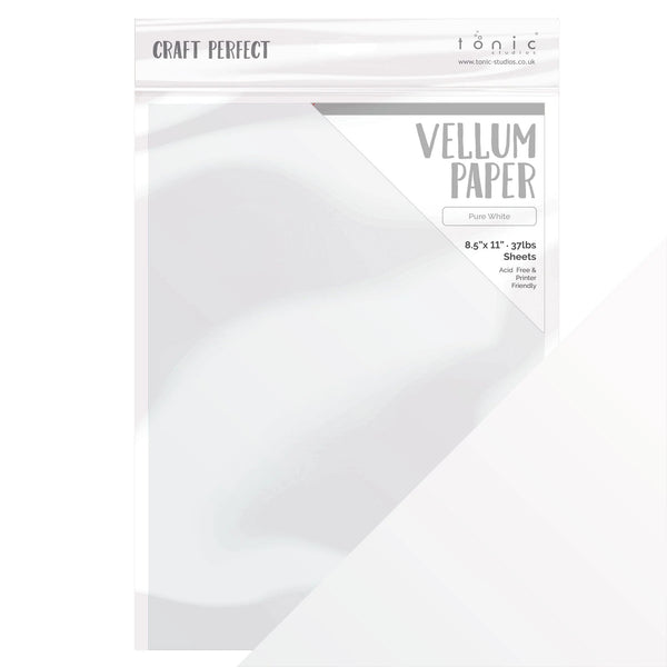Pure White Vellum | 8.5x11 {10/pk}