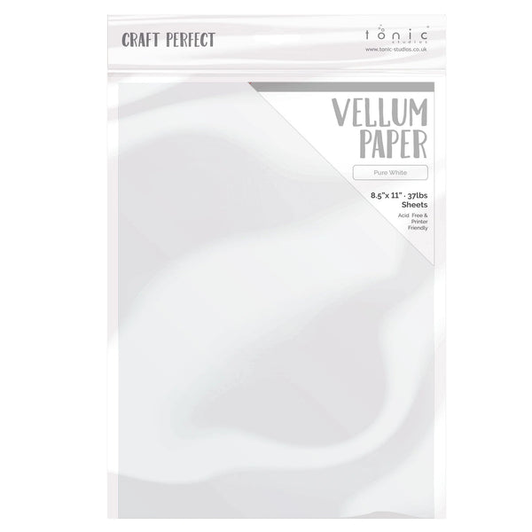 Pure White Vellum | 8.5x11 {10/pk}