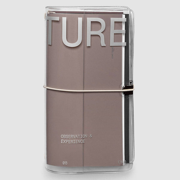 {coming soon!} Aperture Clear Vinyl Travel Notebook Cover