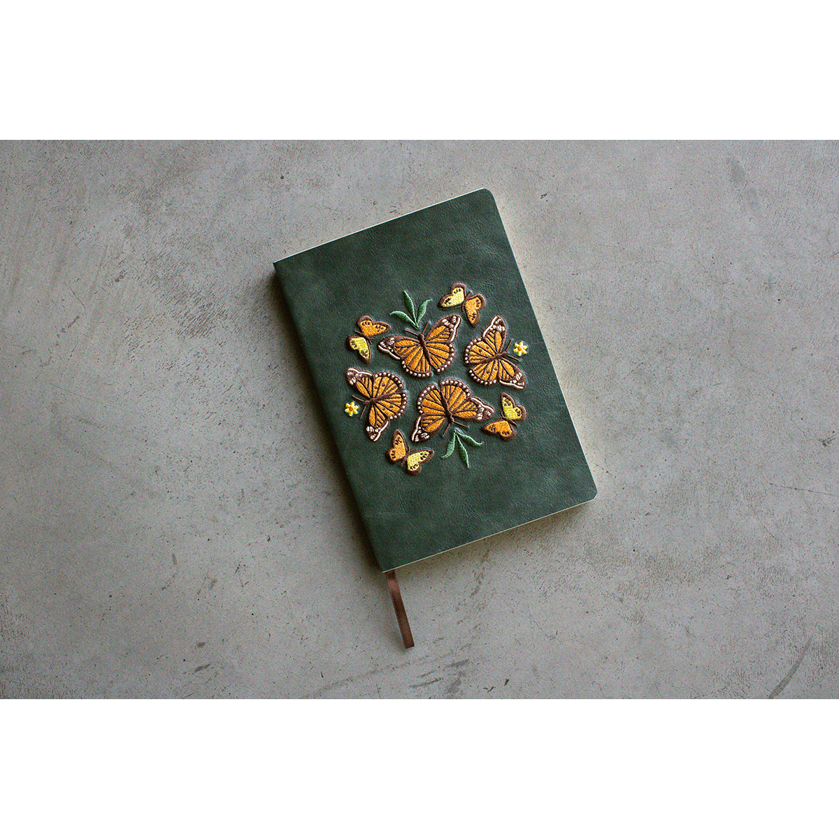 Butterfly Dance Embroidered Journal Notebook