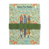 Green Elastic Pen Holder for Notebooks