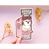 Marcie the Cat's Hissing Booth Clear Vinyl Sticker