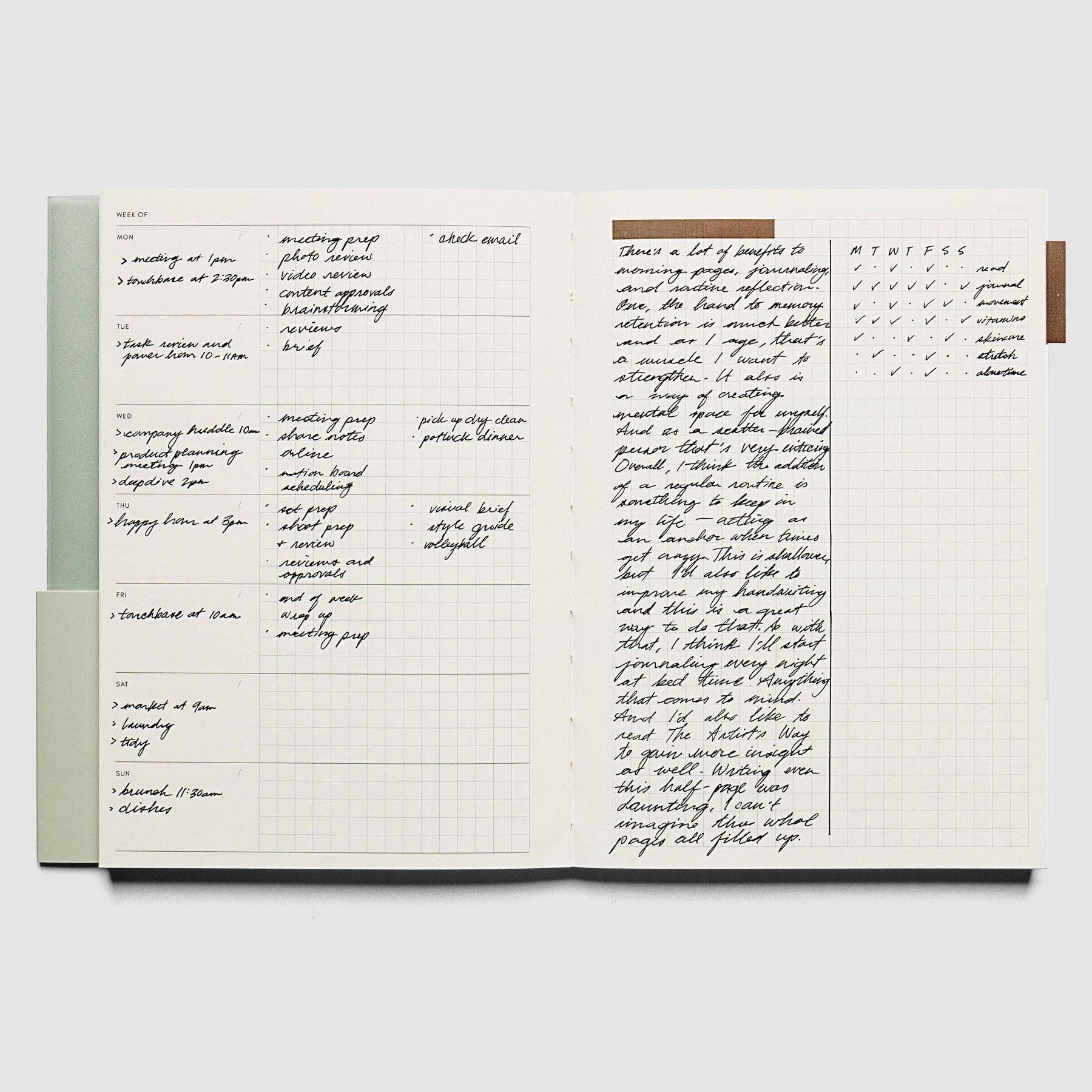 {coming soon!} Weekly Graph Perfect Bound A5 Notebook