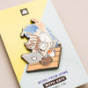 Work From Home with Cats Enamel Pin