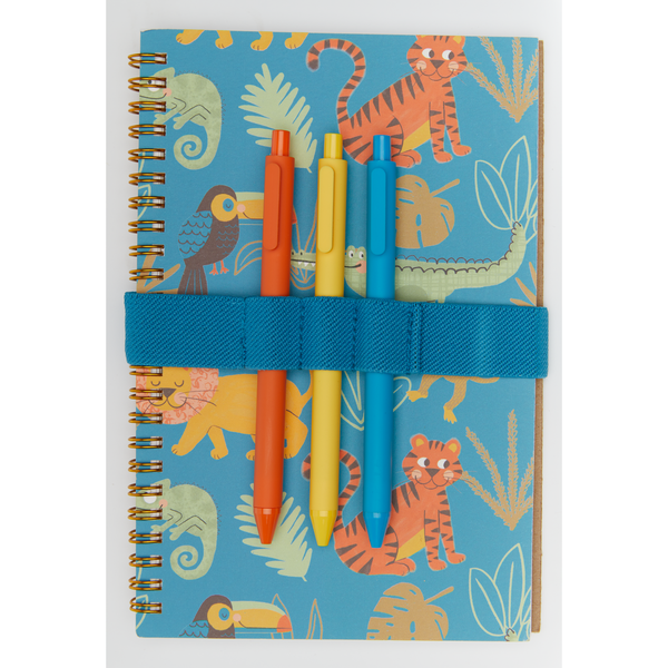 Green Elastic Pen Holder for Notebooks