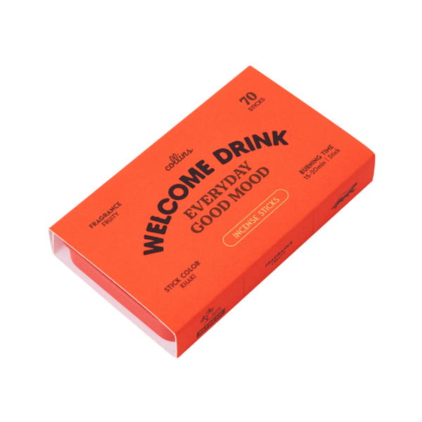 Welcome Drink Incense 70pk in Metal Case/Burning Tray