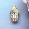 Floral Fountain Pen Enamel Pin