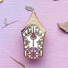 Floral Fountain Pen Enamel Pin