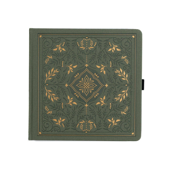 Storybook In Vintage Olive Dot Grid Notebook