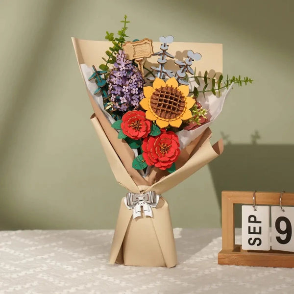 Wooden Flower 3D Puzzle Bundle Pack