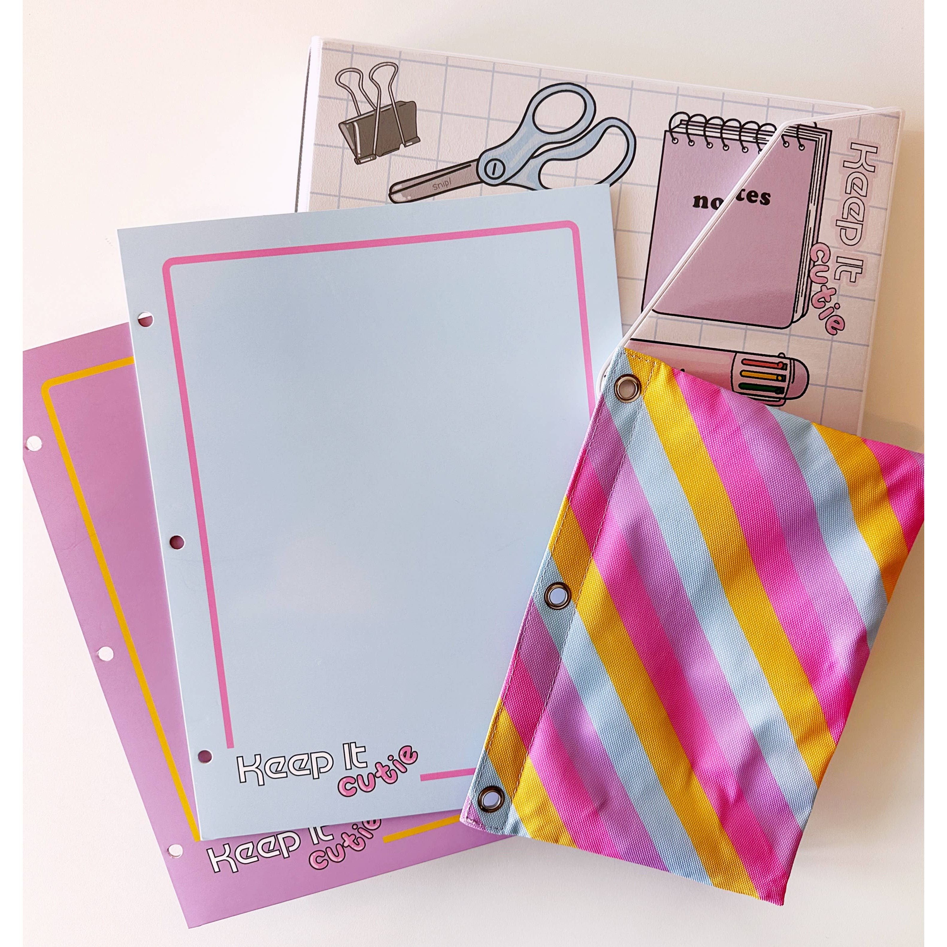 Office Supplies Keep It Cutie Binder