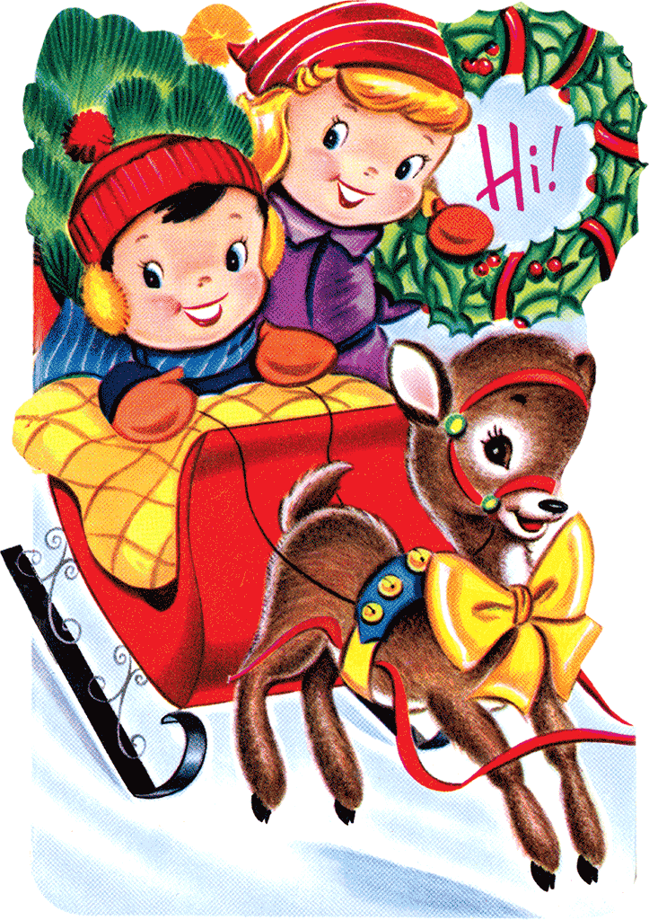 Merry Christmas Die Cut Greeting Card Packet