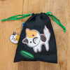 Cucumber Cat Drawstring Pouch Bag