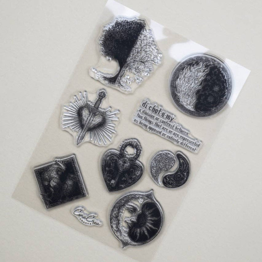 {coming soon!} Dichotomy Clear Stamp Set