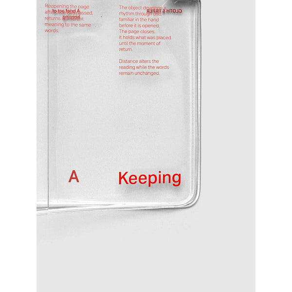 {coming soon!} Act of Keeping Clear Vinyl Travel Notebook Cover