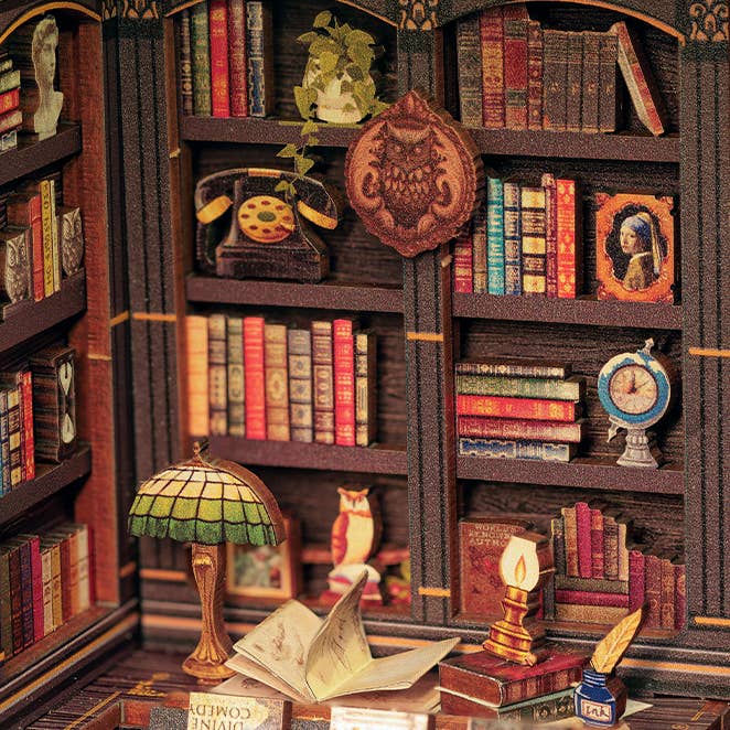 {coming soon!} Owl Bookstore Book Nook Diorama Kit